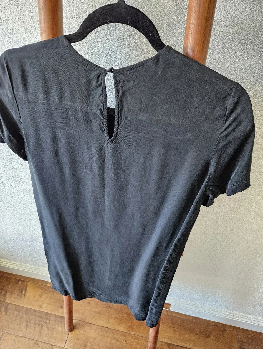 J. Crew Cupro Boho Black Dress